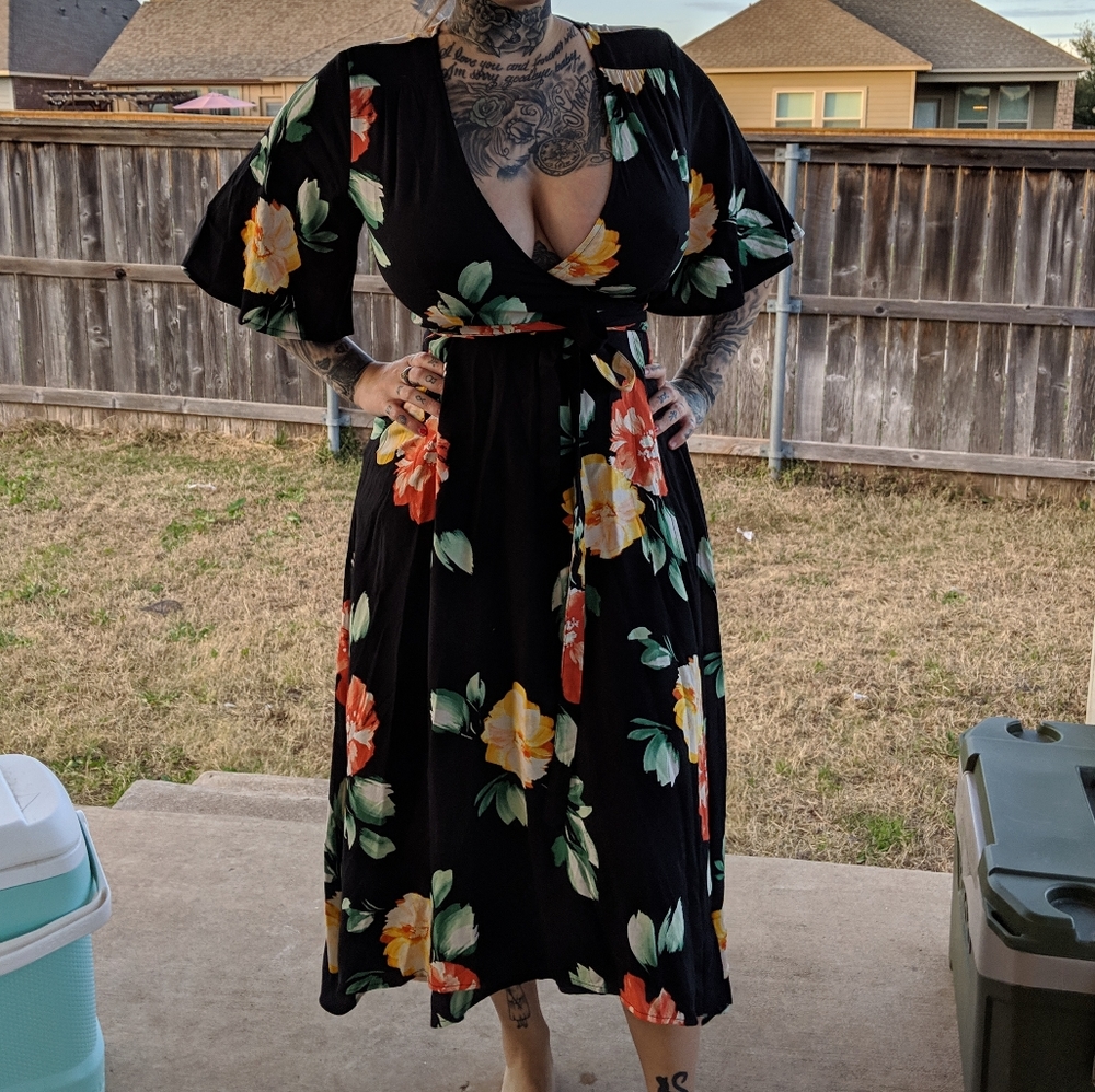 Tie around dress